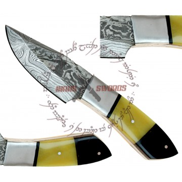 Rebel Wolf River Master Full Tang Damascus Steel Hand Forged Knife